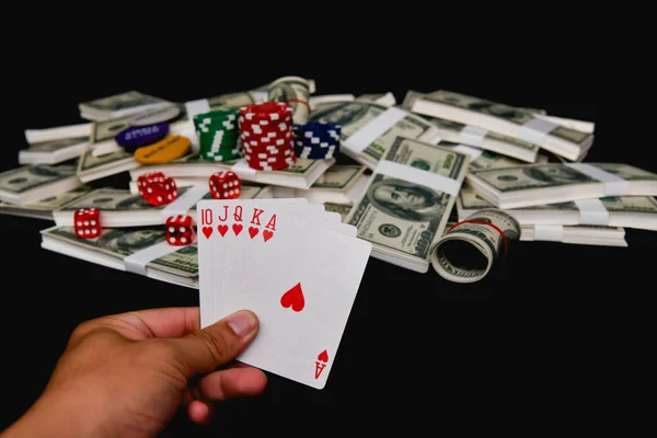 Gokken Concepten Ondernemers Zijn Gokken Het Casino Wedden Een Gok — Stockfoto
