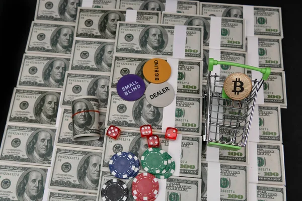 Gambling Koncept Affärsmän Spelar Casinot Betting Chansning För Investerare — Stockfoto