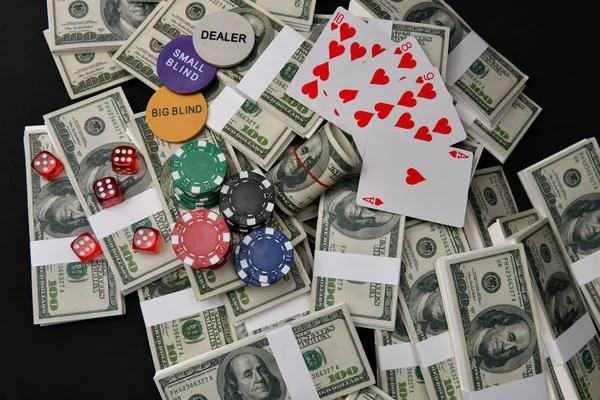 Conceptos Juego Gente Negocios Está Apostando Casino Las Apuestas Son — Foto de Stock