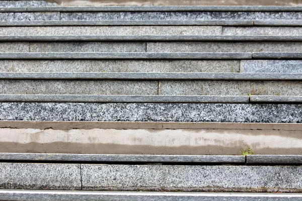 Tuiles Marbre Gris Texture Escalier Avec Des Carreaux Fissurés Tombés — Photo