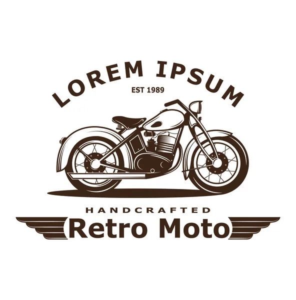 Vintage Motocicleta Ilustração Cópia Raster — Fotografia de Stock