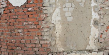 eski kırmızı tuğla duvar doku arka plan olarak