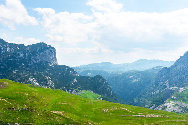beautiful Durmitor massif with mountains in Montenegro
