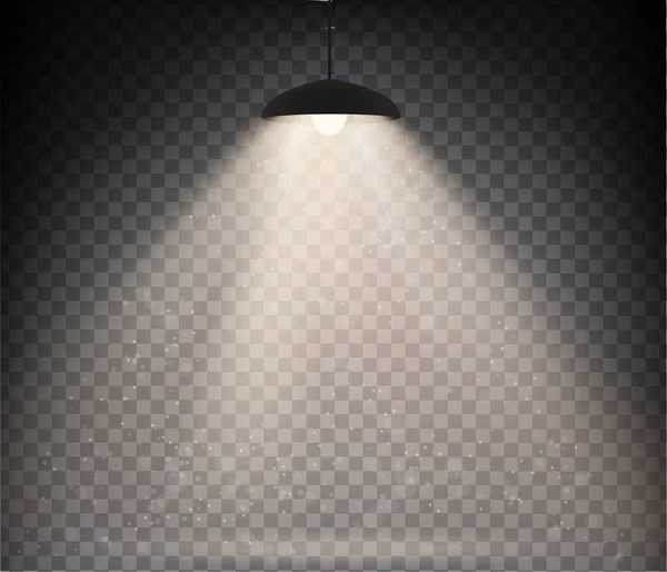 Lampes Lumière Chaude Sur Fond Transparent — Image vectorielle
