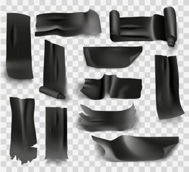 elektrik bandı yapışkanlı siyah renk ve yalıtım bandı seti