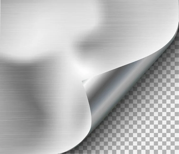 Page curl avec ombre sur tôle vierge — Image vectorielle