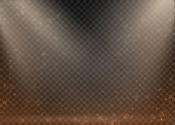 Lampe und Rauch isoliert auf transparentem Hintergrund — Stockvektor