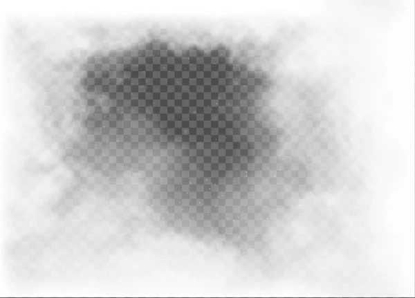 Niebla y humo aislados sobre fondo transparente — Vector de stock