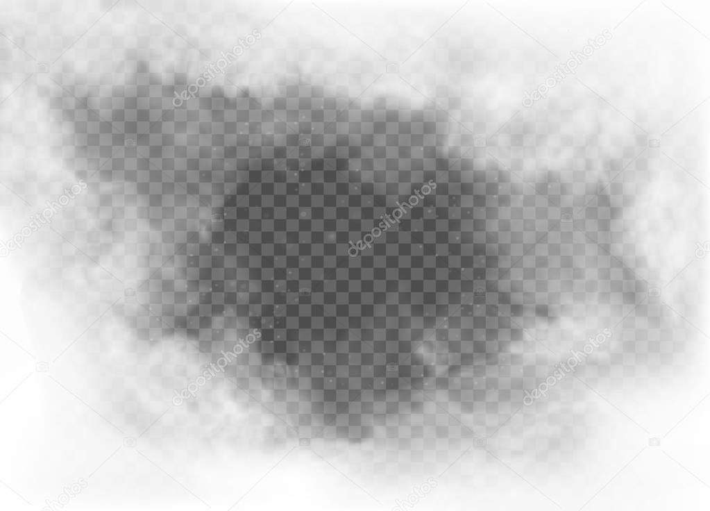 fog and smoke isolated on transparent background