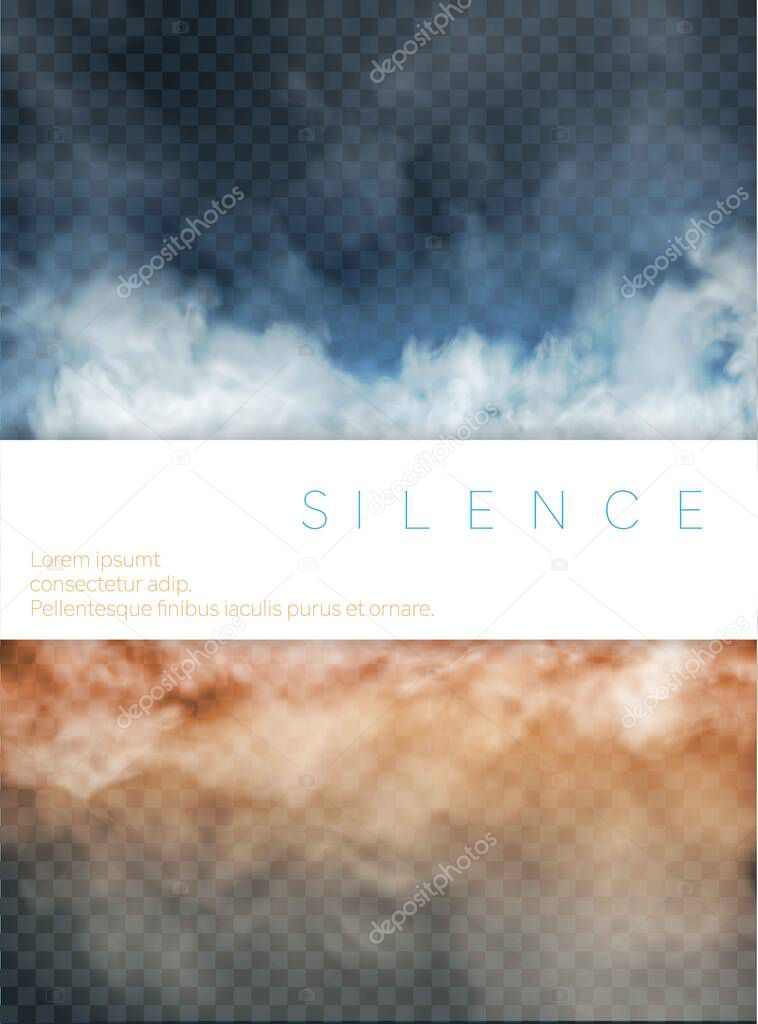 fog and smoke with plate isolated on transparent background