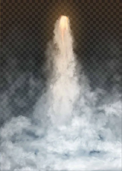 Bomba spaziale Smoke isolato su sfondo trasparente — Vettoriale Stock