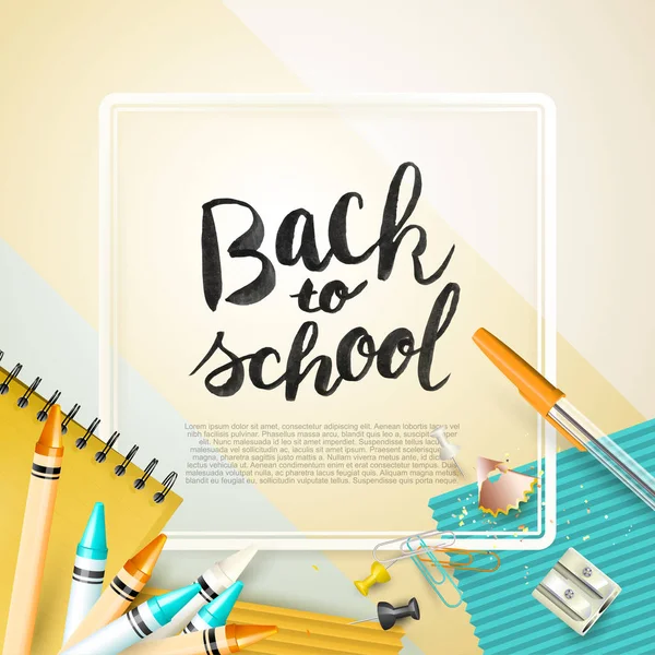 Σύγχρονο πρότυπο «πίσω στο σχολείο» — Διανυσματικό Αρχείο