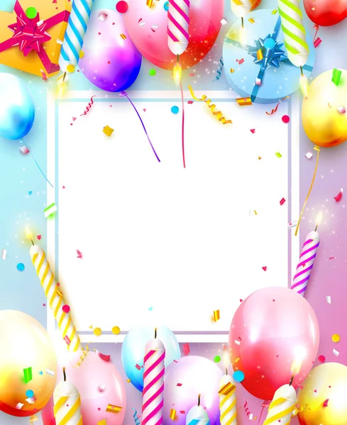 Šablona šťastného narozeninového večírku — Stockový vektor