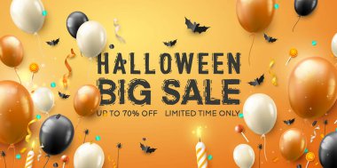 Cadılar Bayramı promosyon posteri ve korkunç hava balonları