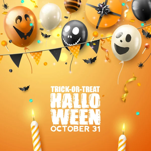 Nowoczesny szablon Halloween party — Wektor stockowy