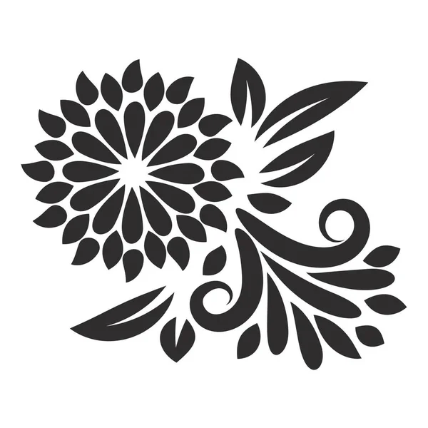 Vektör eleman çiçek motifleri. Çiçek süsü. Vektör çizgi sanat çiçek süs