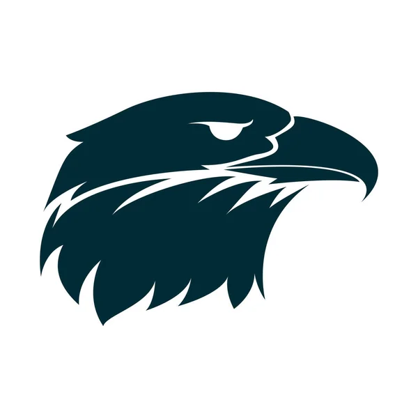 Kartal baş siluet illüstrasyon. Kartal baş logo tasarımı. Kartal minimalist simge tasarımı
