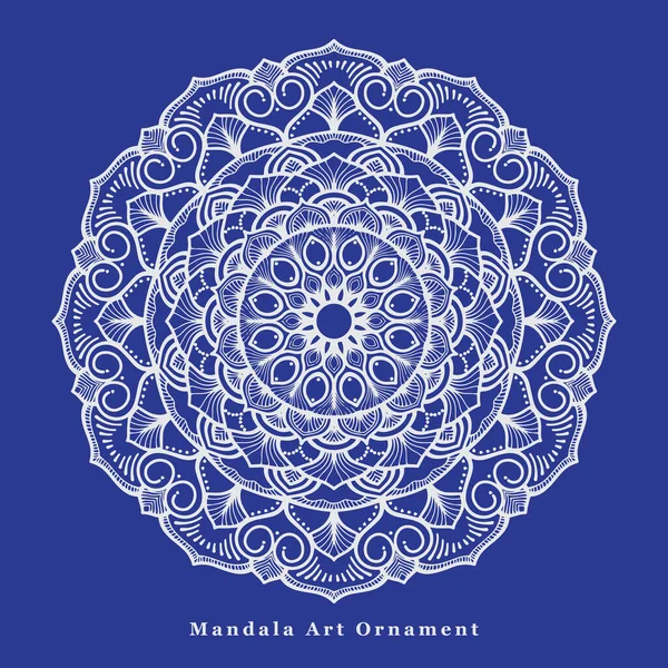 beyaz ana hatlı mandala sanat vektör tasarımı illüstrasyonu