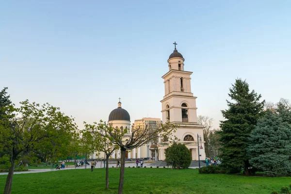 Büyükşehir Katedrali Nativity Rab, ana Katedrali Moldova Ortodoks Kilisesi Merkezi Chisinau, Moldova — Stok fotoğraf