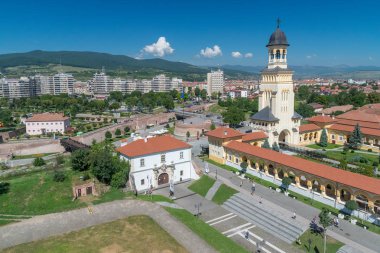 Alba Iulia havadan görünümü Alba Iulia, Romanya'da Kalesi Alba-Carolina