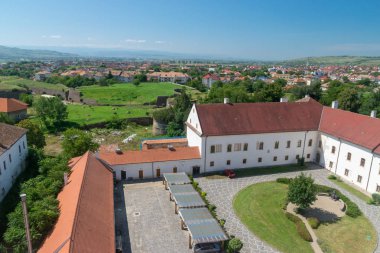 Alba Iulia havadan görünümü Alba Iulia, Romanya'da Kalesi Alba-Carolina