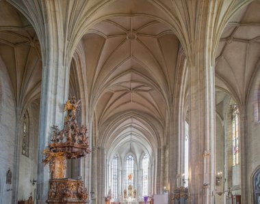 Kaloşvar, Romanya-24 Mart, 2018: Cluj Napoca, Romanya'da St Michael's Kilisesi içinde.