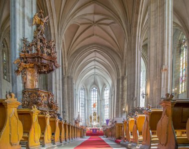 Kaloşvar, Romanya-24 Mart, 2018: Cluj Napoca, Romanya'da St Michael's Kilisesi içinde.