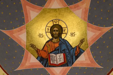 Sibiu, Romanya - 17 Temmuz 2018: İsa Mesih'in Ortodoks Kilisesi yükseliş ve St. Nicholas Sibiu, Romanya