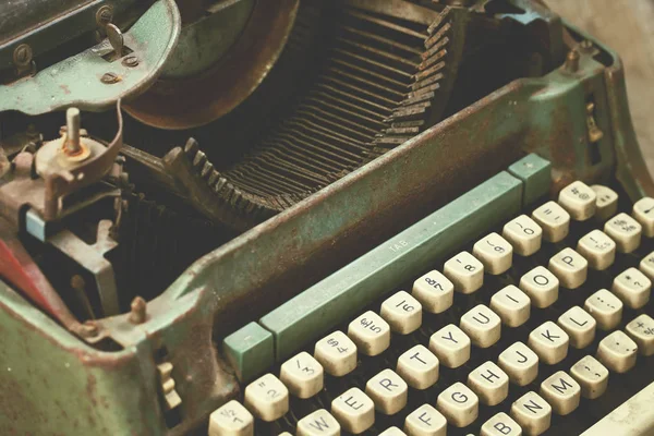 Antika daktilo. Vintage Daktilo Makinesi Kapatma Fotoğrafı.
