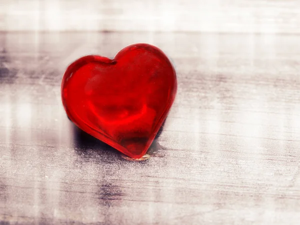 Κρύσταλλο Κόσμημα Δύο Καρδιές Ruby Αγάπη Φόντο Ημέρα Του Αγίου — Φωτογραφία Αρχείου