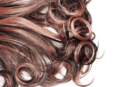 kıvırcık vurgulamak saç doku soyut lüks moda stil arka plan                               