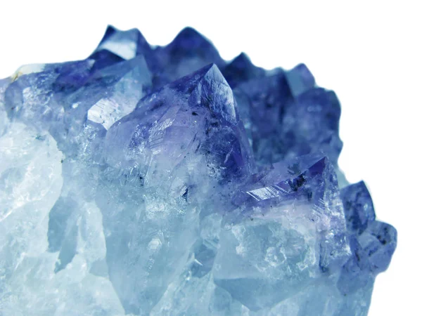 Aquamarijn Natuurlijke Quartz Blauwe Gem Geologische Kristallen Textuur Achtergrond — Stockfoto