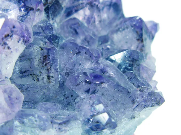 Acquamarina Naturale Quarzo Blu Gemma Geologico Cristalli Texture Sfondo — Foto Stock