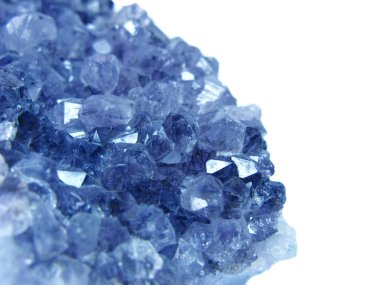 Akuamarin doğal kuvars mavi mücevher jeolojik kristalleri arka plan doku