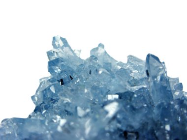 Akuamarin doğal kuvars mavi mücevher jeolojik kristalleri arka plan doku