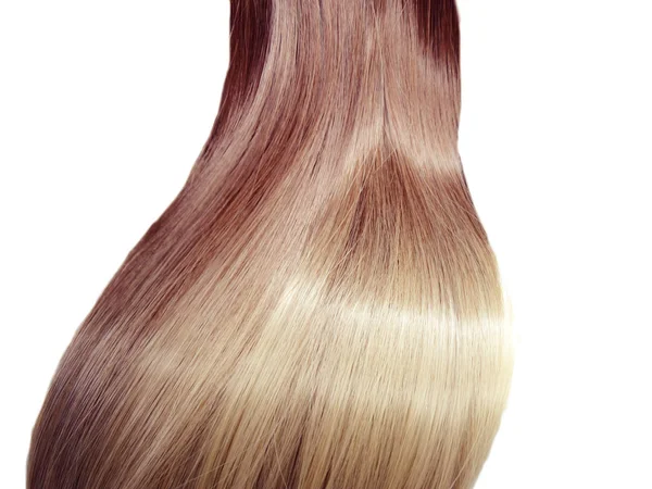 Blond Brillant Texture Cheveux Ombre Abstrait Style Mode Fond — Photo