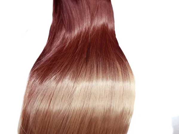 Blond Glanzend Haar Textuur Ombre Abstract Mode Stijl Achtergrond — Stockfoto