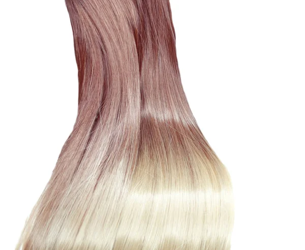 Blond Vlasy Lesklé Textury Ombre Abstraktní Módní Styl Pozadí — Stock fotografie