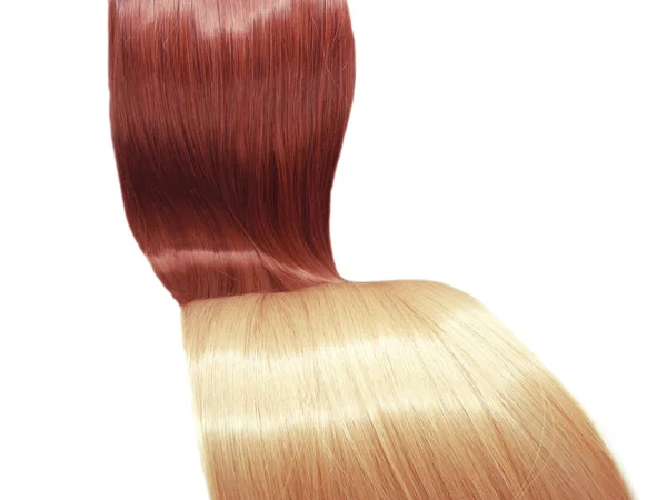Blond Glänzendes Haar Textur Ombre Abstrakten Modestil Hintergrund — Stockfoto