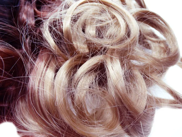 Ricci Evidenziare Texture Dei Capelli Astratto Stile Moda Sfondo — Foto Stock