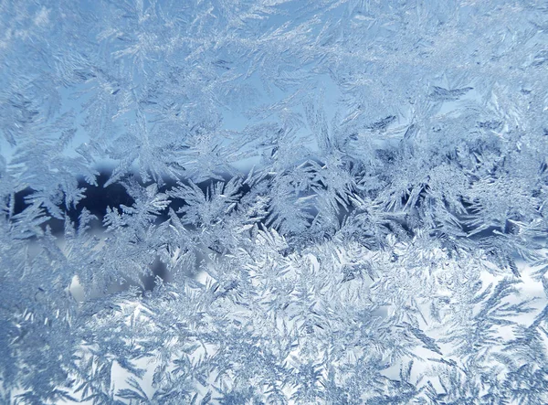 冬クリスマス背景雪片氷の抽象的なパターン — ストック写真