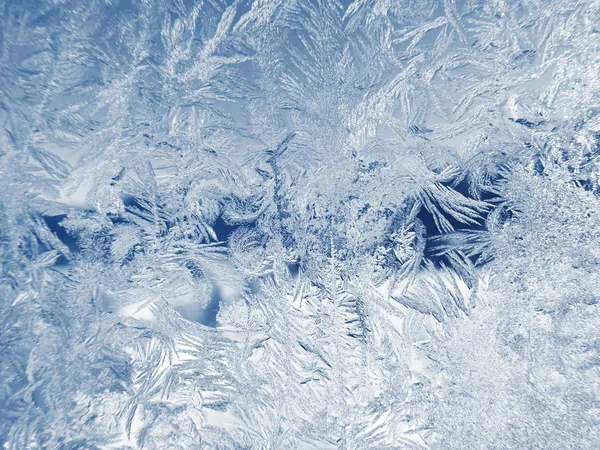 Winter Weihnachten Hintergrund Schneeflocken Eis Abstrakte Muster — Stockfoto