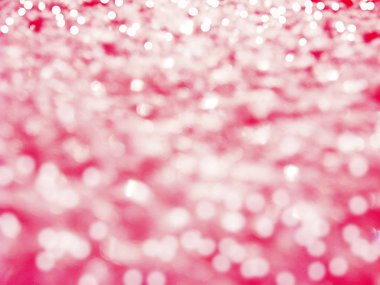 Soyut pembe renkli Noel ışık garland kar bulanık