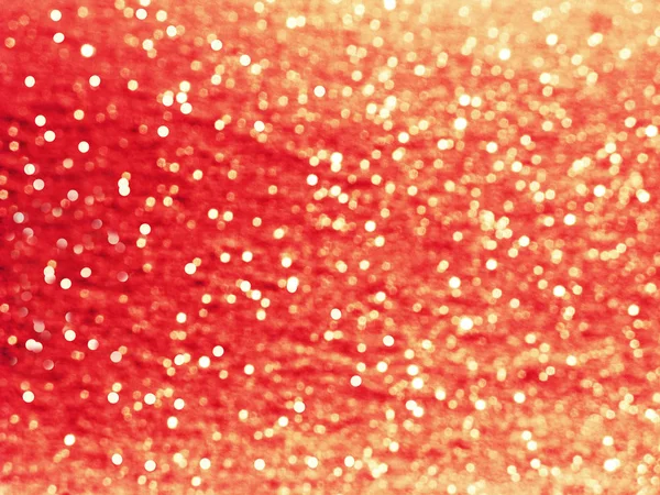Abstrakte Rotgold Hintergrund Bunt Verschwommen Weihnachten Licht Girlande Schnee — Stockfoto