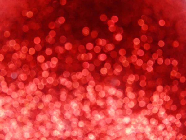 Abstrakte Rote Hintergrund Verschwommen Weihnachten Lichterkranz Bokeh — Stockfoto