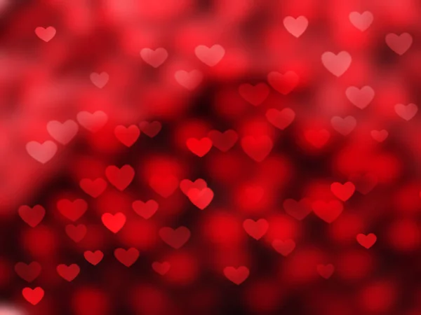 Fondo Abstracto Amor Colorido Rojo Rosa Difuminaciones Con Corazones Brillantes —  Fotos de Stock