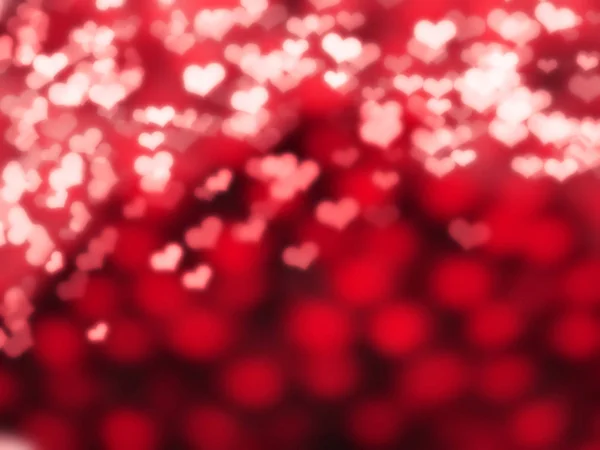Astratto Sfondo Amore Colorato Rosso Rosa Sfuma Con Cuori Lucidi — Foto Stock