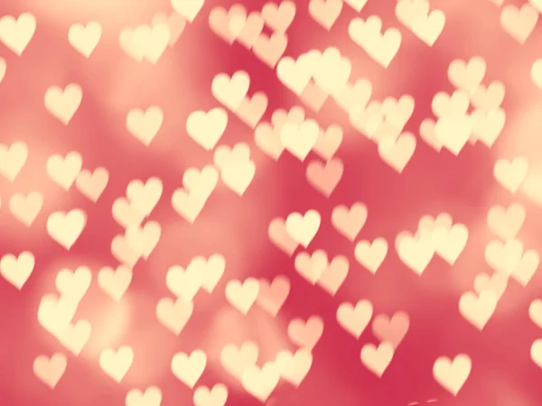 Abstract Background Love Colorful Red Blurs Shiny Hearts — Stock Photo, Image