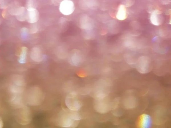 Abstrakte Weihnachtsbeleuchtung Girlande verschwimmt Hintergrund glänzend Bokeh — Stockfoto