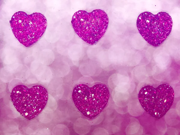 День святого Валентина любовь праздник концепция сердца на абстрактные размыты — стоковое фото